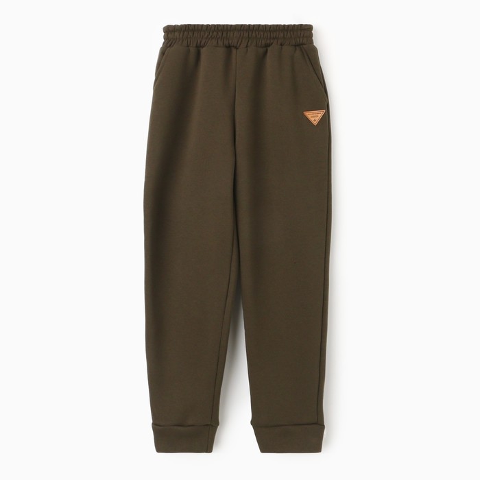 Брюки детские, НАЧЁС, цвет хаки, рост 164 см - Фото 1