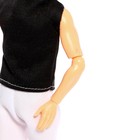 Кукла-модель «Высокая мода», чёрно-белое пальто - фото 4523543