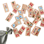 Детское домино «Промыслы России» в хлопковом мешочке - Фото 2