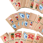 Детское домино «Промыслы России» в хлопковом мешочке - Фото 3