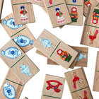 Детское домино «Промыслы России» в хлопковом мешочке - Фото 5