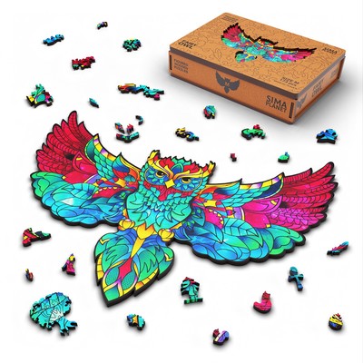 Wooden Jigsaw Puzzle Fairy Owl 173 pcs