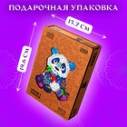 Пазл фигурный деревянный Honey Panda, размер 22х25 см, 117 деталей - фото 5117173