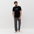 Пижама мужская KAFTAN "Game" размер 50, черный - фото 25599750