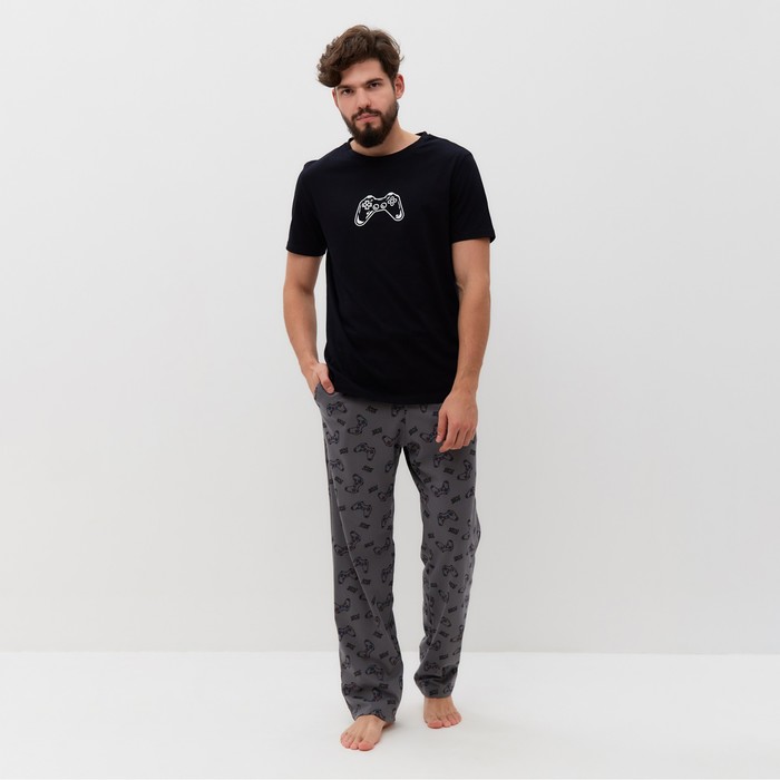 Пижама мужская KAFTAN "Game" размер 50, черный - Фото 1