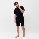 Пижама мужская KAFTAN "Мне лень" размер 48, черный - Фото 2