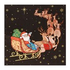 Салфетки бумажные Home Collection «Новогодний кортеж», 3 слоя, 33×33 см, 20 шт. - Фото 2