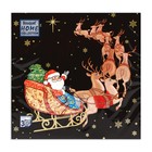 Салфетки бумажные Home Collection «Новогодний кортеж», 3 слоя, 33×33 см, 20 шт. - Фото 3