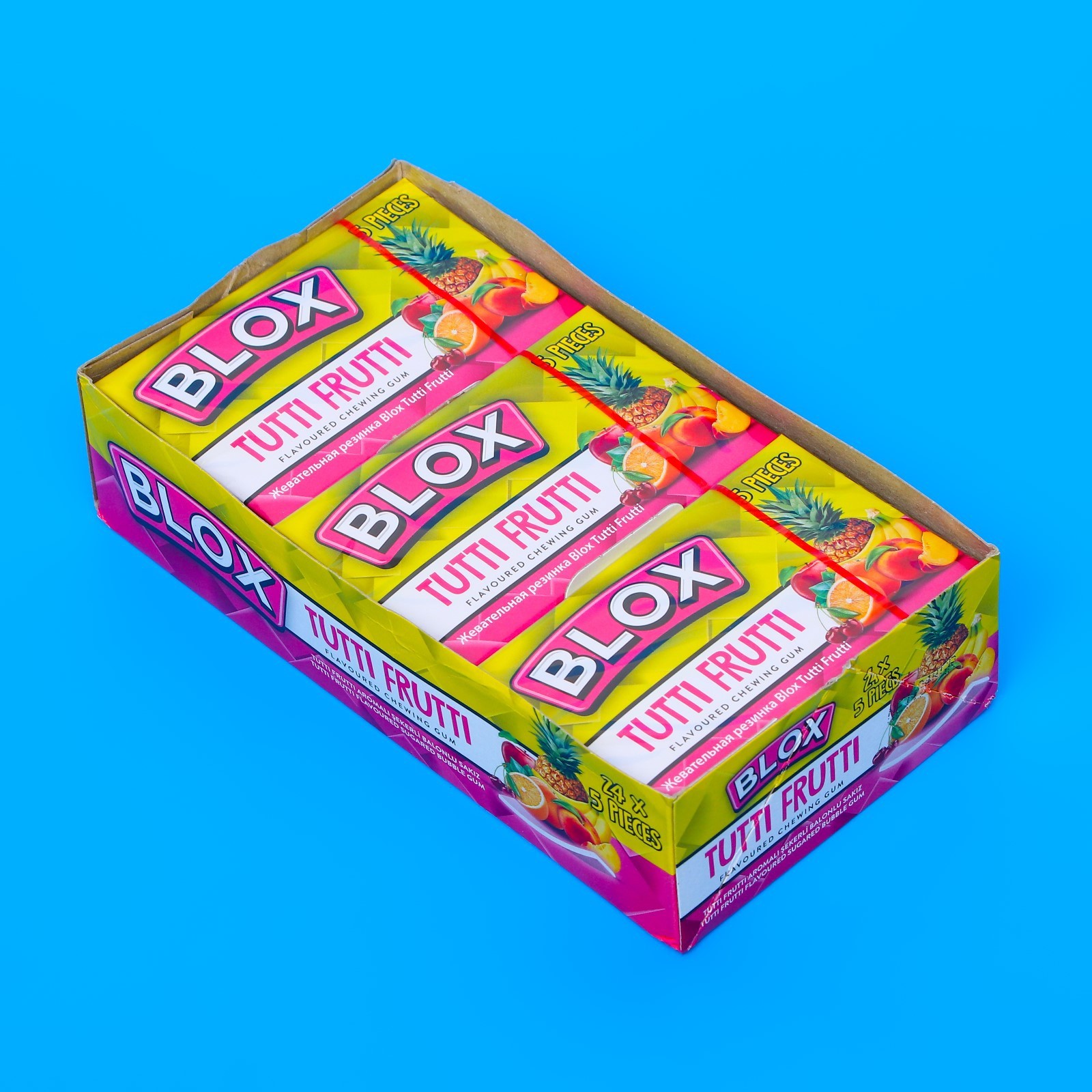 Жевательная резинка Blox со вкусом тути фрутти, 240 г (10075668 ...