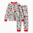 Пижама детская «Удача», цвет молочный, рост 122 см - фото 5017039
