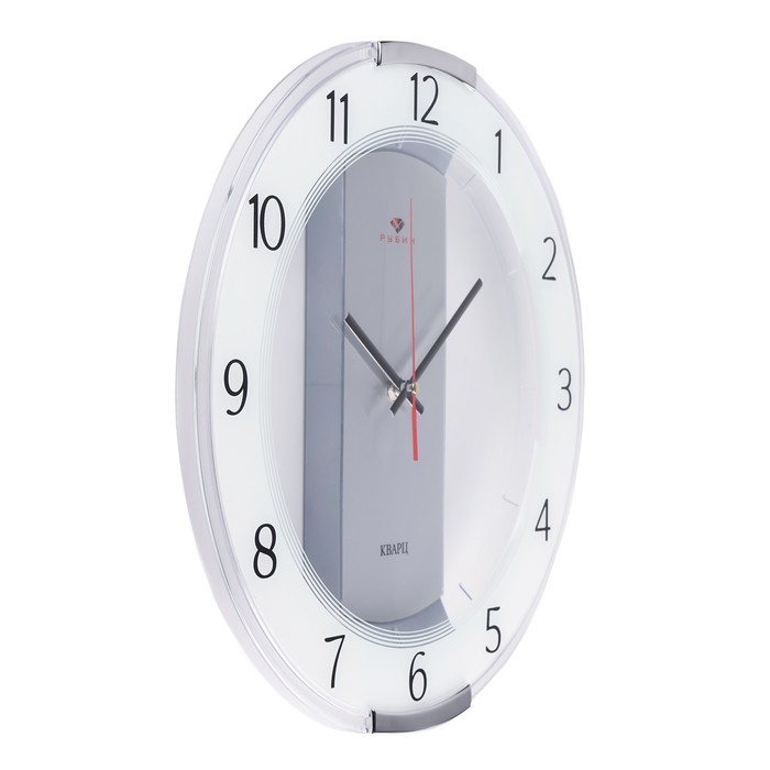 Часы настенные, серия: Классика, d-34 см, корпус прозрачный