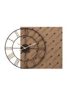 Часы настенные интерьерные, Лофт, бесшумные, плавный ход, d=47.5 см, корпус чёрный с бронзой - Фото 6