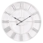 Часы настенные, серия: Классика, плавный ход, d-47.5 см, корпус белый с серебром - фото 11413615