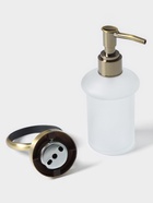 Дозатор для мыла с держателем Stölz basic Bronze, 200 мл, подвесной, матовое стекло, 10.5×7×15 см - Фото 3