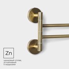 Держатель для полотенец 2 спицы Stölz basic Bronze, 35.5×16×5 см, бронзовый - Фото 2