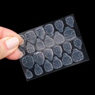 Накладные ногти, 24 шт., с клеевыми пластинами, форма мягкий квадрат, голографические, серебристые - Фото 3