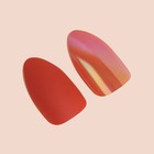 Накладные ногти, 24 шт., с клеевыми пластинами, форма миндаль, матовые, голографические, красные - Фото 2