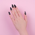 Накладные ногти, 24 шт., с клеевыми пластинами, форма миндаль, матовые, глянцевые, чёрные - Фото 8