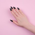 Накладные ногти, 24 шт, с клеевыми пластинами, форма миндаль, матовый/глянцевый, цвет чёрный - Фото 13