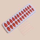 Накладные ногти, 24 шт., с клеевыми пластинами, форма миндаль, красные - Фото 3