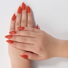 Накладные ногти, 24 шт., с клеевыми пластинами, форма миндаль, красные - Фото 8