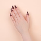 Накладные ногти, 24 шт., с клеевыми пластинами, форма миндаль, цвет бордовый - Фото 8