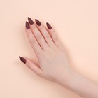 Накладные ногти, 24 шт., с клеевыми пластинами, форма миндаль, цвет бордовый - Фото 9