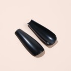 Накладные ногти, 24 шт, форма балерина, цвет чёрный - фото 7828504