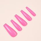 Накладные ногти, 24 шт, форма балерина, цвет розовый - Фото 2