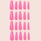 Накладные ногти, 24 шт, форма балерина, цвет розовый - Фото 3