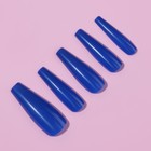 Накладные ногти, 24 шт, форма балерина, цвет тёмно-синий - фото 7828520
