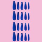 Накладные ногти, 24 шт, форма балерина, цвет тёмно-синий - фото 7828521