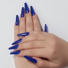 Накладные ногти, 24 шт, форма балерина, синие - фото 30766994