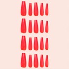 Накладные ногти, 24 шт, форма балерина, цвет красный - Фото 3