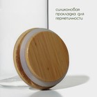 Баночка стеклянная для сыпучих продуктов с бамбуковой крышкой BellaTenero «Эко», 200 мл, 6,5×8,5 см - Фото 4