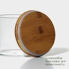 Банка для сыпучих продуктов BellaTenero «Эко», 950 мл, 12×10.5 см, с бамбуковой крышкой, стекло, прозрачная - Фото 3