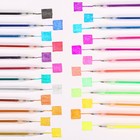 Ручка шариковая с блестками, 24 цвета, Минни Маус и Единорог - Фото 2
