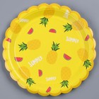 Тарелка бумажная «Летние фрукты», в наборе 6 шт. - Фото 1