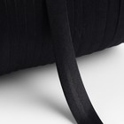Косая бейка, атласная, 15 мм × 132 ± 1 м, цвет чёрный №9208 - Фото 2