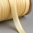Косая бейка, атласная, 15 мм × 132 ± 1 м, цвет бежево-золотой №9010 - Фото 2