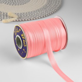 Косая бейка, атласная, 15 мм × 132 ± 1 м, цвет нежно-розовый №9105