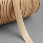 Косая бейка, атласная, 15 мм, 132±1 м, кремовая №9016 - Фото 2