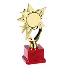 Наградная фигура «Звезда» A, подставка пластик красная, 24.3 х 14 х 7.5 см - фото 7828736