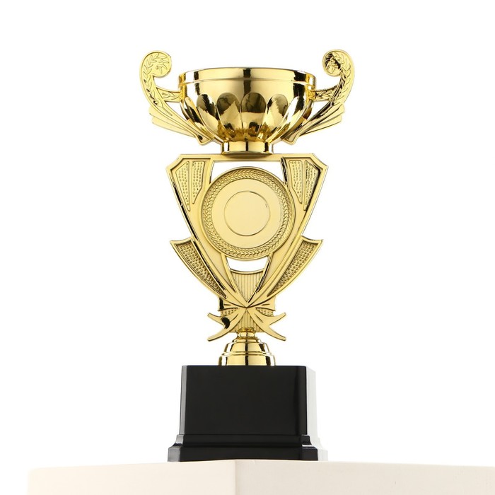 Кубок 182B, наградная фигура, золото, подставка пластик, 24 × 12 × 8,5 см. - фото 1909356373