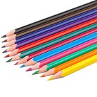Карандаши цветные 12 цветов в пластиковом пенале с подставкой, "Супер-мен", Человек-паук - фото 7828820