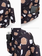 Рюкзак школьный «Мишки», с пеналом, 3 кармана, 28×12×43 см, чёрный - Фото 7