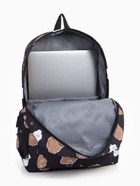 Рюкзак школьный «Мишки», с пеналом, 3 кармана, 28×12×43 см, чёрный - Фото 9