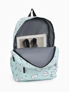 Рюкзак школьный «Мишки», с пеналом, 3 кармана, 28×12×43 см, бирюзовый - Фото 13