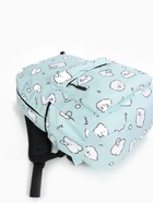 Рюкзак школьный «Мишки», с пеналом, 3 кармана, 28×12×43 см, бирюзовый - Фото 6