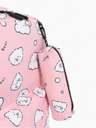 Рюкзак школьный «Мишки» для девочки, с пеналом, 3 кармана, 28×12×43 см, розовый - Фото 8